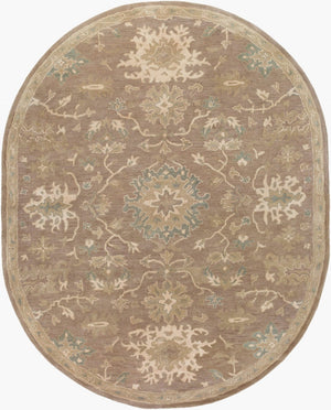 Livabliss Caesar Hand Tufted Wool Area Rug Artisan Crafted for Traditional Living Rooms Dark Brown, Med 8' x 10' CAE1149-810OV