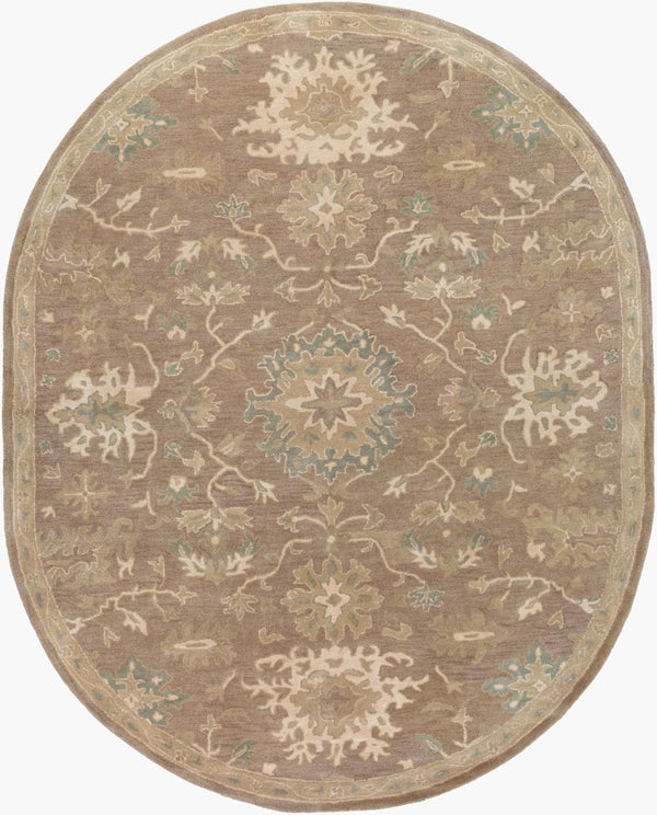 Livabliss Caesar Hand Tufted Wool Area Rug Artisan Crafted for Traditional Living Rooms Dark Brown, Med 8' x 10' CAE1149-810OV