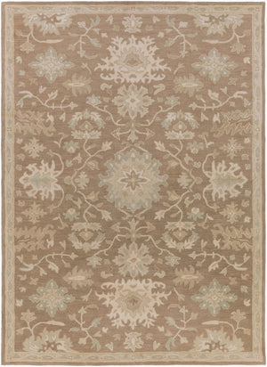 Livabliss Caesar Hand Tufted Wool Area Rug Artisan Crafted for Traditional Living Rooms Dark Brown, Med 8' x 11' CAE1149-811