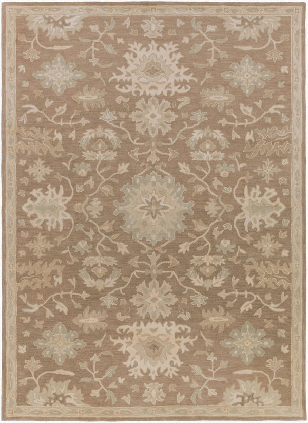 Livabliss Caesar Hand Tufted Wool Area Rug Artisan Crafted for Traditional Living Rooms Dark Brown, Med 8' x 11' CAE1149-811