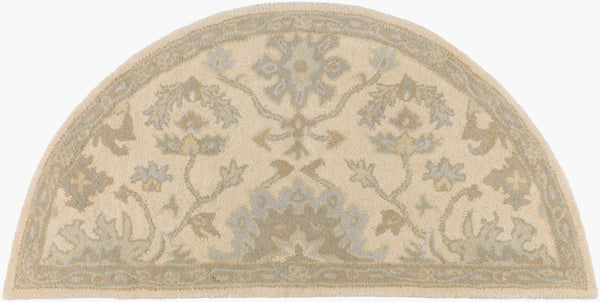 Livabliss Caesar Hand Tufted Wool Area Rug Traditional Pattern for Living Room or Dining Light Beige, Pa 2' x 4' CAE1161-24HM