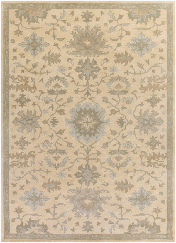 Livabliss Caesar Hand Tufted Wool Area Rug Traditional Pattern for Living Room or Dining Light Beige, Pa 8' x 11' CAE1161-811