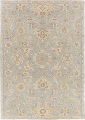 Livabliss Caesar Hand Tufted Wool Area Rug Classic Traditional Pattern for Living Room Pale Blue, Beig 8' x 11' CAE1162-811