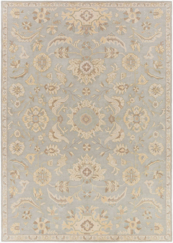 Livabliss Caesar Hand Tufted Wool Area Rug Classic Traditional Pattern for Living Room Pale Blue, Beig 8' x 11' CAE1162-811