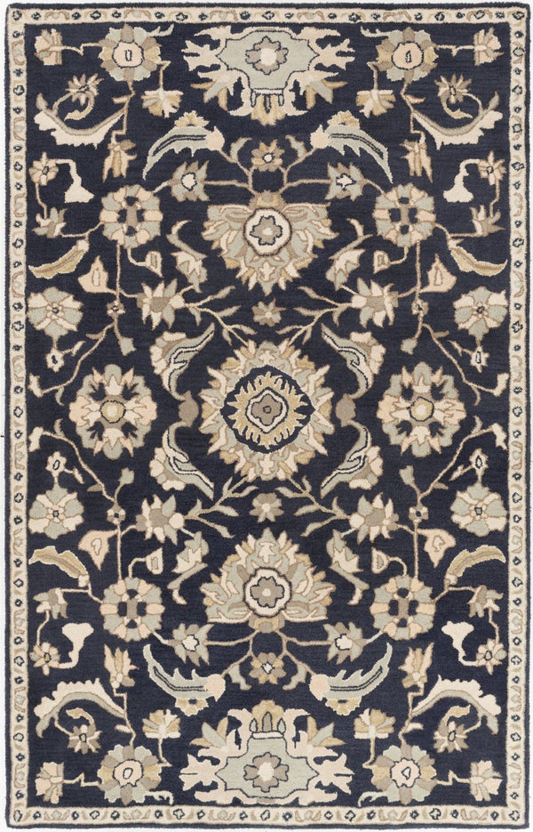 Livabliss Caesar Hand-tufted Wool Area Rug with Traditional Pattern for Large Living Spaces Ink Blue, Light 9' x 12' CAE1164-912