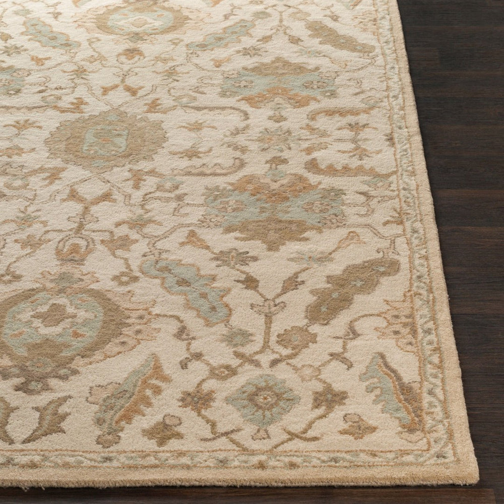 Livabliss Caesar Hand Tufted Wool Area Rug Traditional Pattern for Living Room or Dining Space Cream, Light Br 5' x 8' CAE1166-58