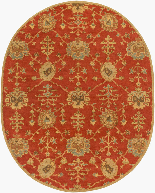 Surya Caesar 12' X 15' Handcrafted Wool Rug - Timeless Elegance, Comfort, And Sophistication For Your Home Burnt Orange Wool Cae1169-810ov