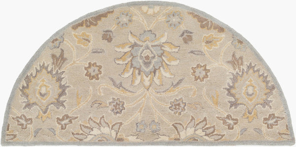 Livabliss Caesar Hand Tufted Wool Area Rug Traditional Pattern for Large Living Dining Rooms Pale Blue, Taup 2' x 4' CAE1192-24HM