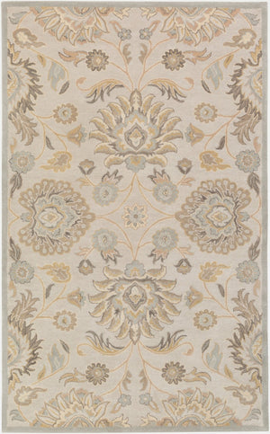 Livabliss Caesar Hand Tufted Wool Area Rug Traditional Pattern for Large Living Dining Rooms Pale Blue, Taup 9' x 12' CAE1192-912