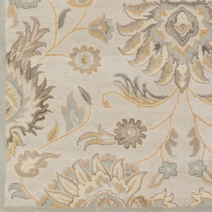 Livabliss Caesar Hand Tufted Wool Area Rug Traditional Pattern for Large Living Dining Rooms Pale Blue, Taup 9' x 12' CAE1192-912