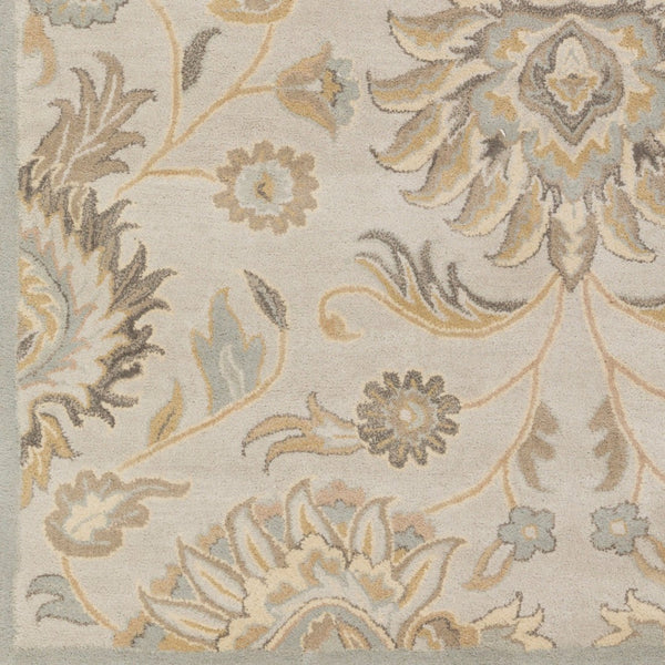 Livabliss Caesar Hand Tufted Wool Area Rug Traditional Pattern for Large Living Dining Rooms Pale Blue, Taup 9' x 12' CAE1192-912