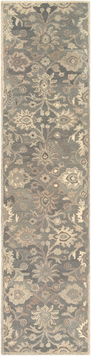Livabliss Caesar Hand Tufted Wool Area Rug Traditional Motifs for Formal Living Dining Bedroom Olive, Ivory 3' x 12' CAE1195-312