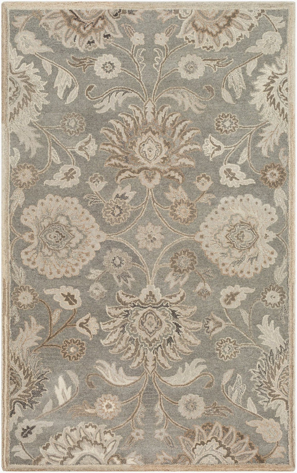 Livabliss Caesar Hand Tufted Wool Area Rug Traditional Motifs for Formal Living Dining Bedroom Olive, Ivory 9' x 12' CAE1195-912