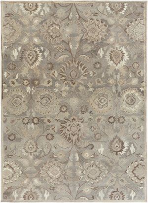 Livabliss Caesar Hand Tufted Wool Area Rug Traditional Motifs for Formal Living Dining Bedroom Olive, Ivory 8' x 11' CAE1195-811
