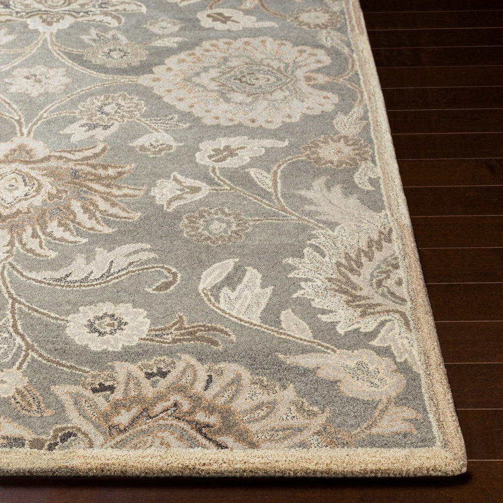 Livabliss Caesar Hand Tufted Wool Area Rug Traditional Motifs for Formal Living Dining Bedroom Olive, Ivory 9' x 12' CAE1195-912