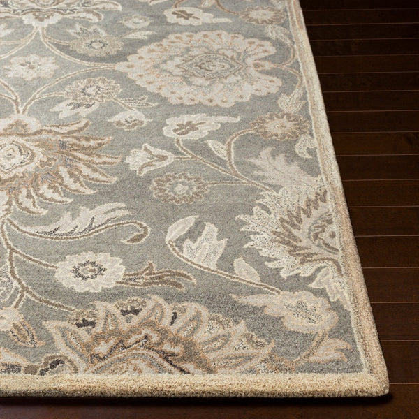 Livabliss Caesar Hand Tufted Wool Area Rug Traditional Motifs for Formal Living Dining Bedroom Olive, Ivory 9' x 12' CAE1195-912