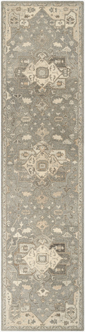Livabliss Caesar Hand Tufted Wool Area Rug Traditional Pattern for Large Living Spaces Taupe, Tan 3' x 12' CAE1196-312
