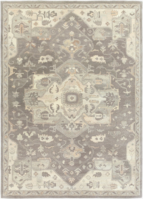 Livabliss Caesar Hand Tufted Wool Area Rug Traditional Pattern for Large Living Spaces Taupe, Tan 8' x 11' CAE1196-811