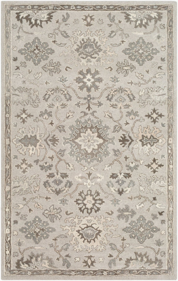 Livabliss Caesar Hand Tufted Wool Area Rug Traditional Style for Living Room or Dining Space Taupe, Charcoal 10' x 14' CAE1197-1014