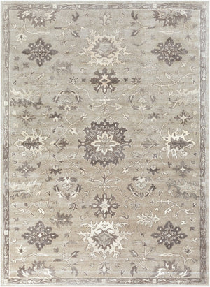 Livabliss Caesar Hand Tufted Wool Area Rug Traditional Style for Living Room or Dining Space Taupe, Charcoal 8' x 11' CAE1197-811
