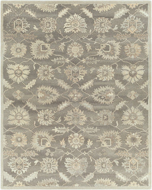 Livabliss Caesar Hand Tufted Wool Area Rug Traditional Pattern for Living Room or Entryway Taupe, Charcoal 7'6" x 9'6" CAE1199-7696