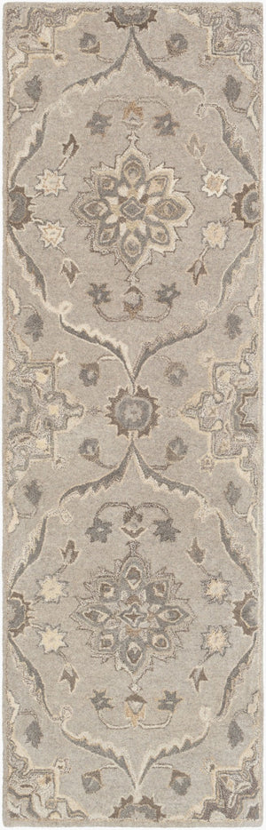 Livabliss Caesar Hand Tufted Wool Area Rug Traditional Persian Pattern for Living Room Floors Taupe, Light Be 3' x 12' CAE1201-312