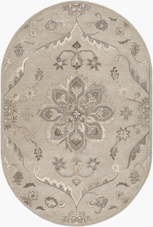Livabliss Caesar Hand Tufted Wool Area Rug Traditional Persian Pattern for Living Room Floors Taupe, Light Be 8' x 10' CAE1201-810OV