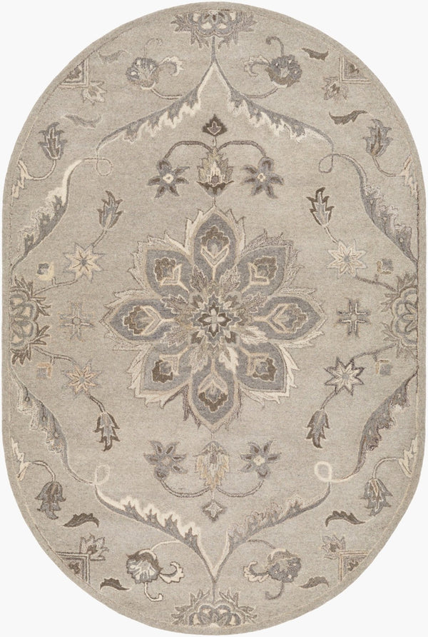 Livabliss Caesar Hand Tufted Wool Area Rug Traditional Persian Pattern for Living Room Floors Taupe, Light Be 8' x 10' CAE1201-810OV