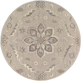 Caesar CAE-1201 4' x 4' Handmade Rug CAE1201-4RD Livabliss Surya