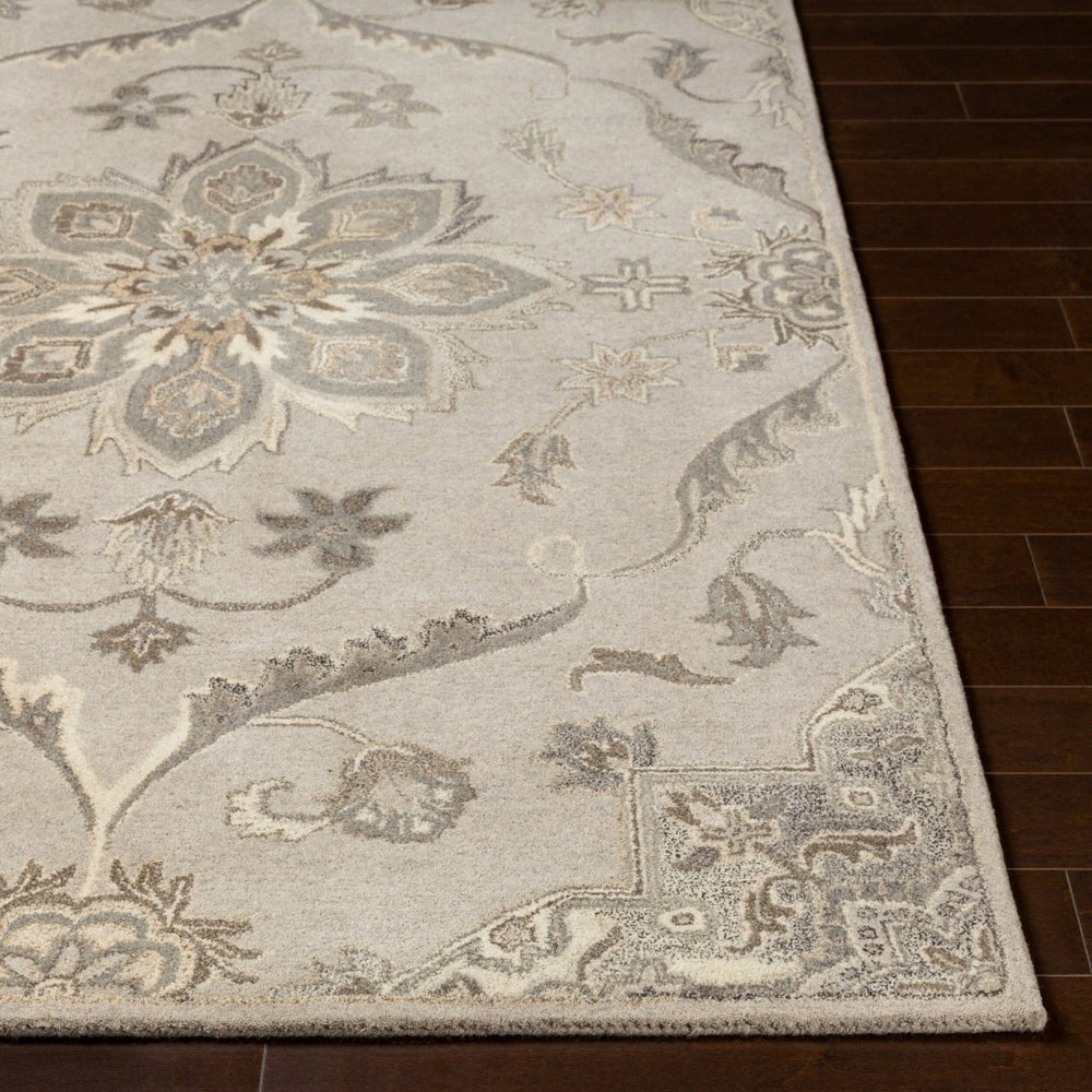 Livabliss Caesar Hand Tufted Wool Area Rug Traditional Persian Pattern for Living Room Floors Taupe, Light Be 2' x 4' CAE1201-24HM