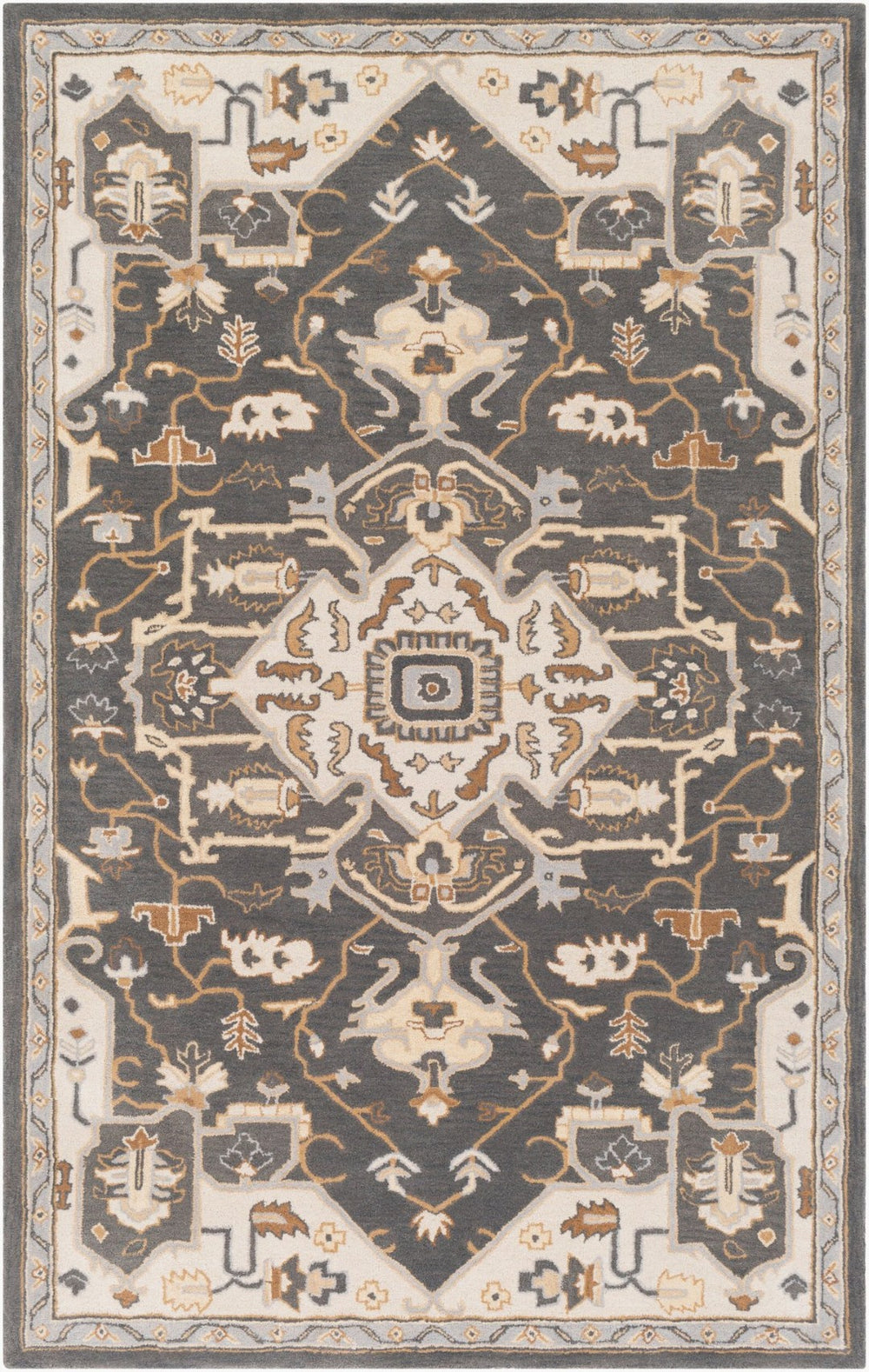 Livabliss Caesar Hand Tufted Wool Accent Rug Traditional Pattern for Entryway or Bedroom CAE1216-23