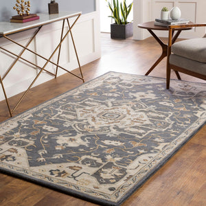 Livabliss Caesar Hand Tufted Wool Accent Rug Traditional Pattern for Entryway or Bedroom CAE1216-23