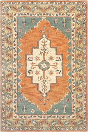 Surya Caesar Hand Tufted Wool Accent Rug Traditional Pattern for Entryway or Bedside CAE1221-23