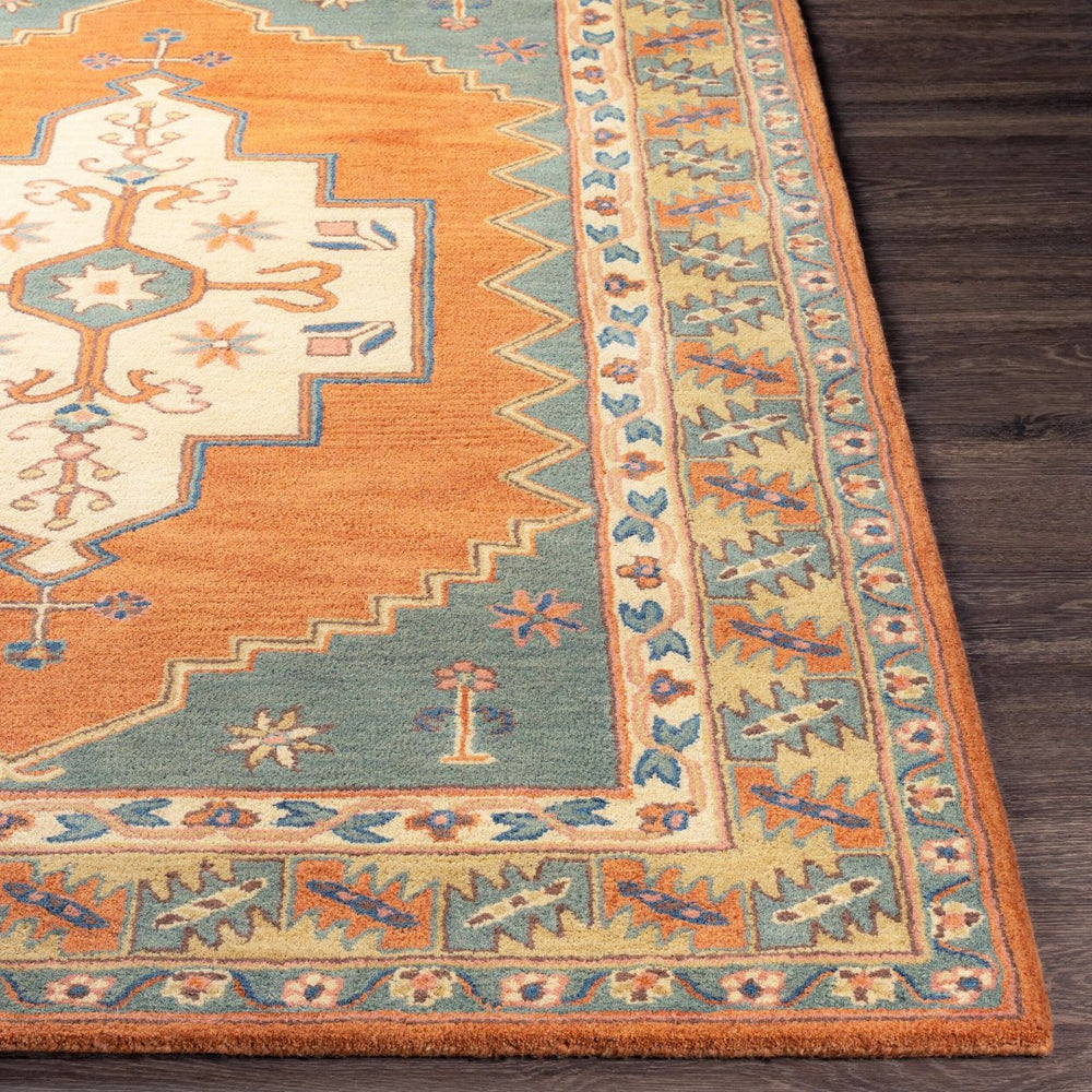 Surya Caesar Hand Tufted Wool Accent Rug Traditional Pattern for Entryway or Bedside CAE1221-23