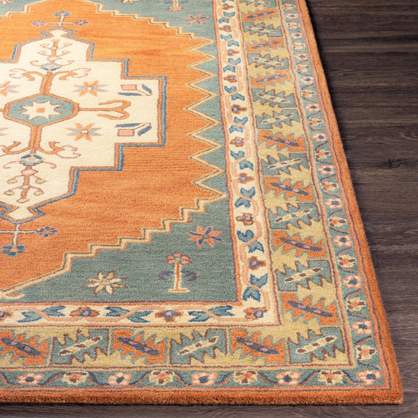 Surya Caesar Hand Tufted Wool Accent Rug Traditional Pattern for Entryway or Bedside CAE1221-23