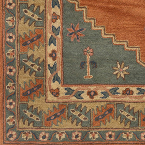 Surya Caesar Hand Tufted Wool Accent Rug Traditional Pattern for Entryway or Bedside CAE1221-23