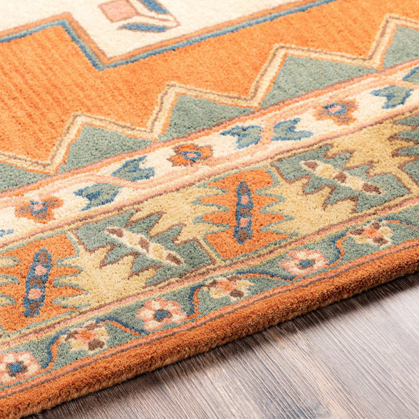 Surya Caesar Hand Tufted Wool Accent Rug Traditional Pattern for Entryway or Bedside CAE1221-23