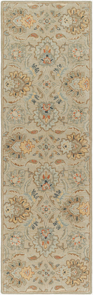 Livabliss Caesar Hand Tufted Wool Area Rug Traditional Style for Living Room or Dining Space Medium Gray, Sl 2'6" x 8' CAE1227-268