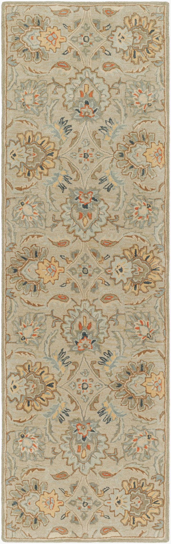 Livabliss Caesar Hand Tufted Wool Area Rug Traditional Style for Living Room or Dining Space Medium Gray, Sl 2'6" x 8' CAE1227-268
