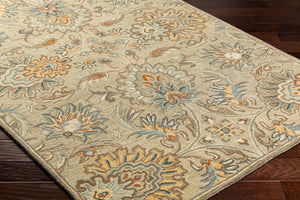 Livabliss Caesar Hand Tufted Wool Area Rug Traditional Style for Living Room or Dining Space Medium Gray, Sl 9' x 12' CAE1227-912