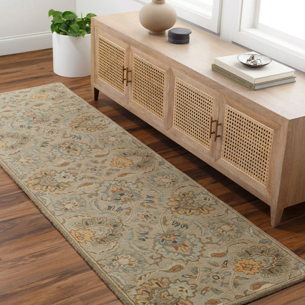 Livabliss Caesar Hand Tufted Wool Area Rug Traditional Style for Living Room or Dining Space Medium Gray, Sl 2'6" x 8' CAE1227-268