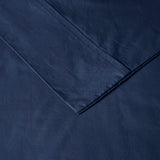 Madison Park Peached Percale Casual 200 Thread Count Relaxed Cotton Percale Sheet Set MP20-6643 Navy