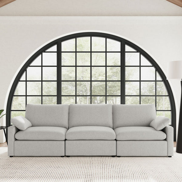 English Elm Hollander Modular Power Reclining Sofa with Wall Hugger Design for Compact Living B062S01722