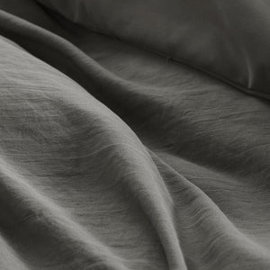 English Elm 3-piece Cal King Pintuck Pleated Microfiber Comforter Set Soft Washed Tailored Bedding Grey B035P463228