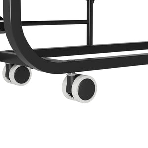 English Elm 75 Folding Bed with 5" Memory Foam Mattress, Tall 75" Rollaway Twin, 450lb Capacity, Slim Storage Wheels T2398P403868