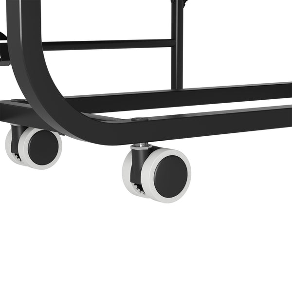 English Elm 75" Folding Bed with 5" Memory Foam for Tall Adults, Adjustable 3.15" Headboard, 450lb Frame, Wheels T2398P403871