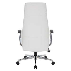 OSP Home Furnishings High Back Ergonomic Office Chair with Antimicrobial Fabric and Pneumatic Height Adjustment 62200C-R101