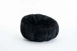 English Elm Adult Floral Bean Bag Chair Plush Faux Fur Single Seater for Bedroom Reading Nook W2012P399199