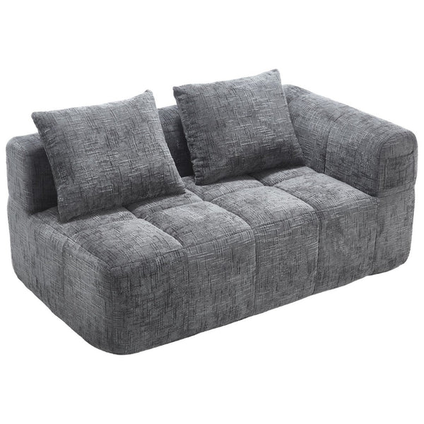 English Elm United Chenille Loveseat Sofa - Cozy Minimalist Modular Sleeper For Small Spaces & Modern Living W1568P255144-GIGA
