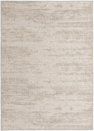 Unique Loom Outdoor Modern Cartago Machine Made Abstract Rug Gray, Ivory 7' 10" x 11' 0"